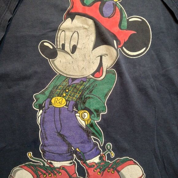 Vintage 90s Mickey Unlimited Mouse Character T-Shirt - Picture 1 of 8